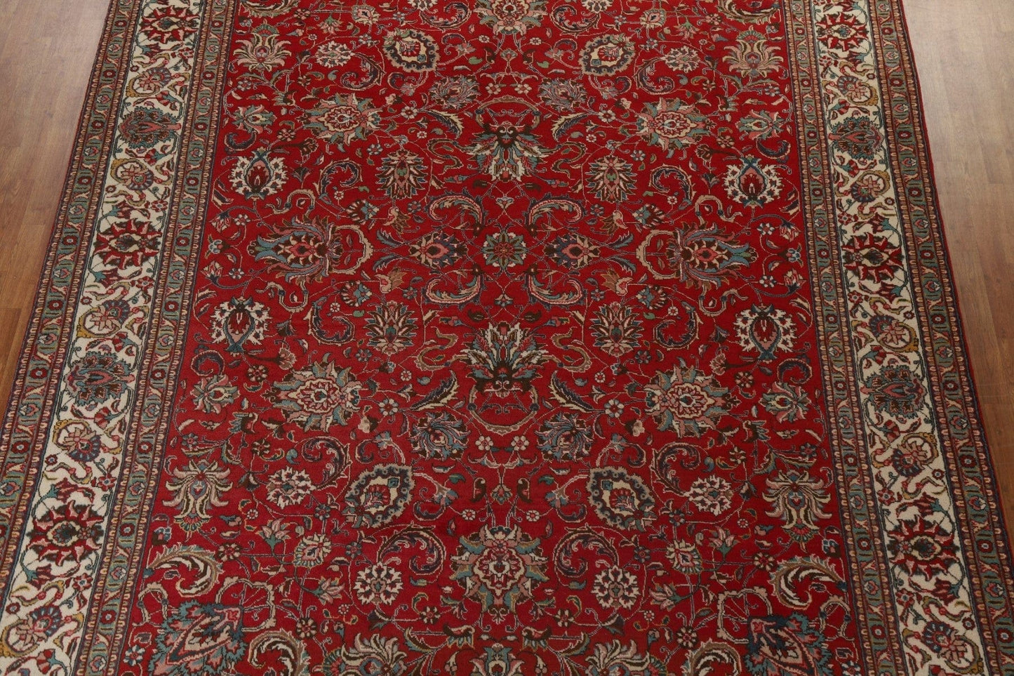 All-Over Floral Tabriz Persian Area Rug 10x14