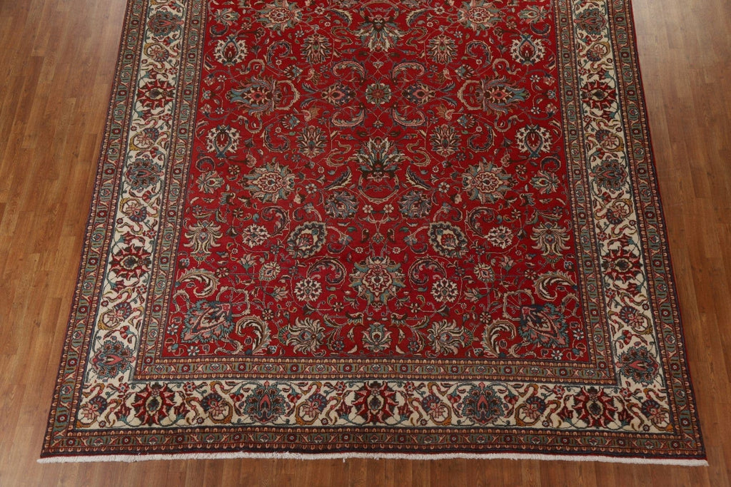 All-Over Floral Tabriz Persian Area Rug 10x14