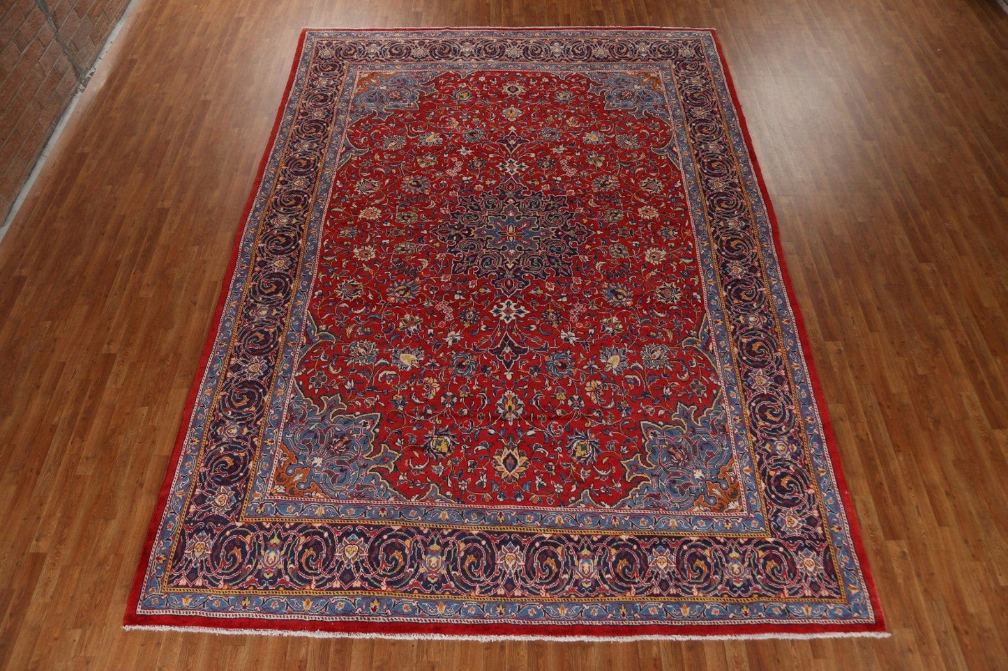 Red Floral Sarouk Persian Area Rug 10x13