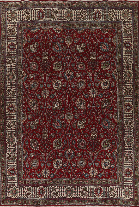 All-Over Floral Tabriz Persian Area Rug 10x13