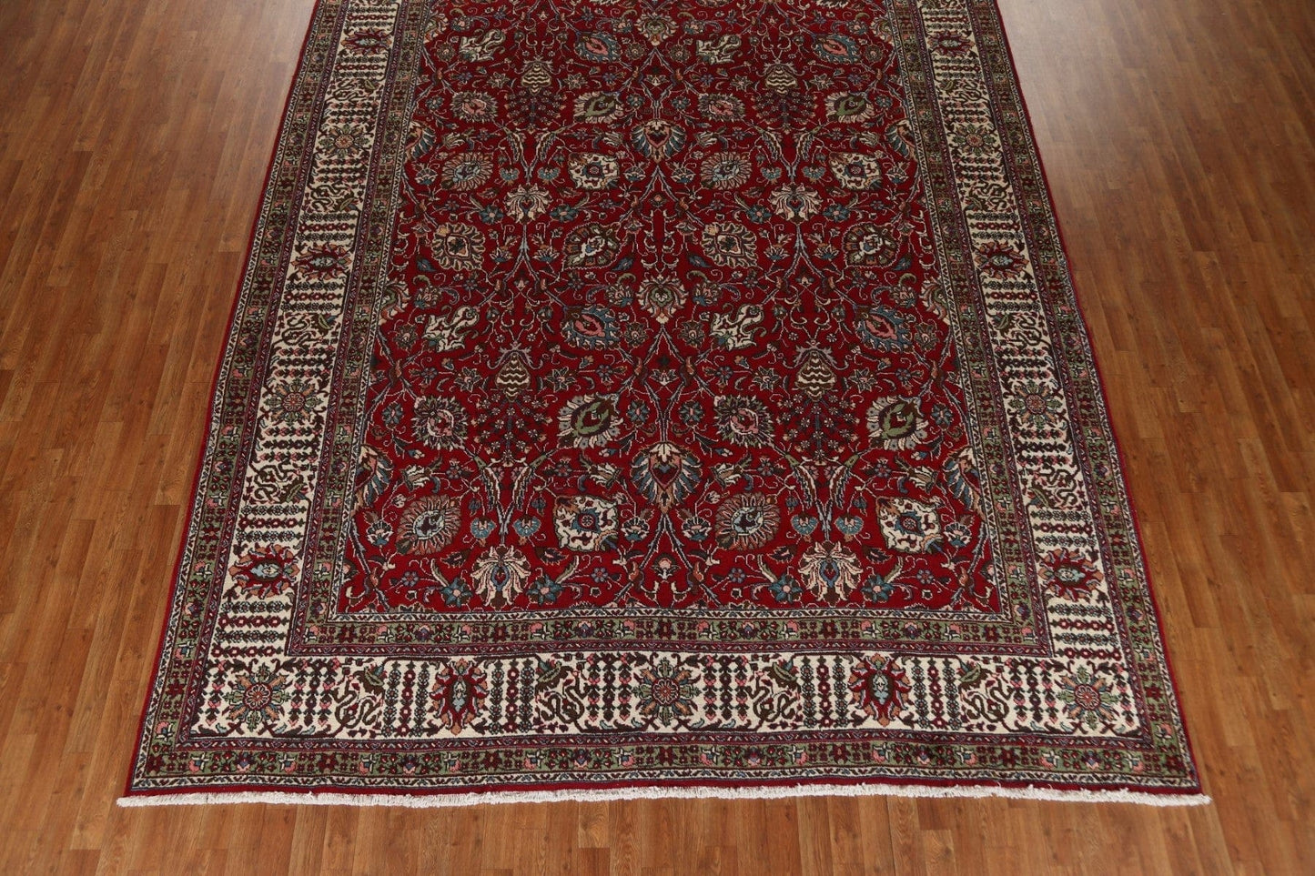 All-Over Floral Tabriz Persian Area Rug 10x13