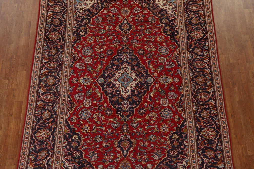 Handmade Wool Kashan Persian Area Rug 6x10