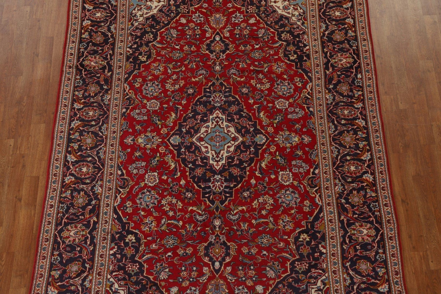 Handmade Wool Kashan Persian Area Rug 6x10