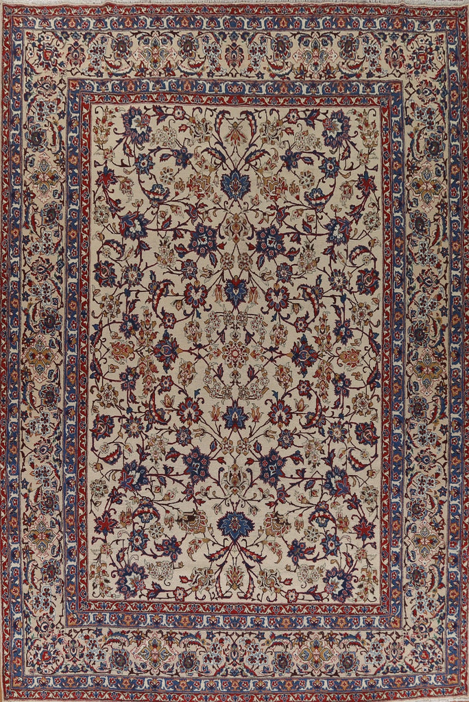 All-Over Floral Isfahan Persian Area Rug 10x13