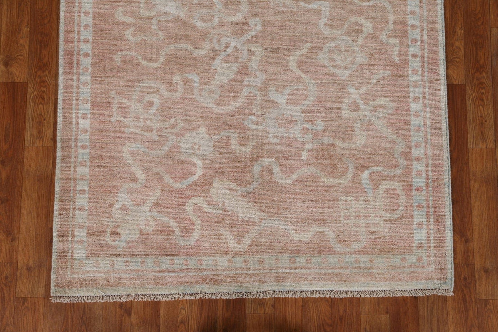 Vegetable Dye Art Deco Oriental Area Rug 4x5