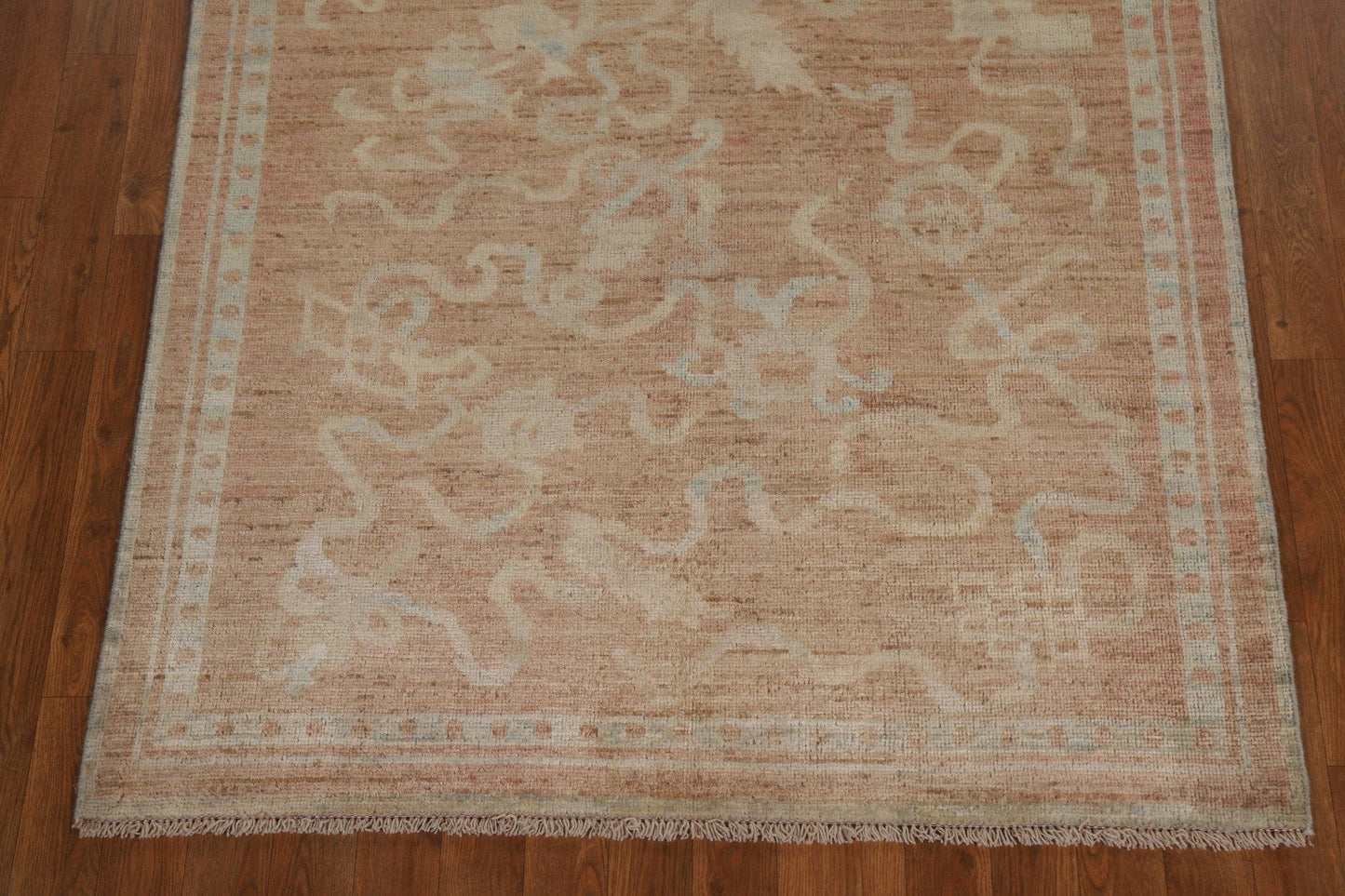 Vegetable Dye Art Deco Oriental Area Rug 4x5