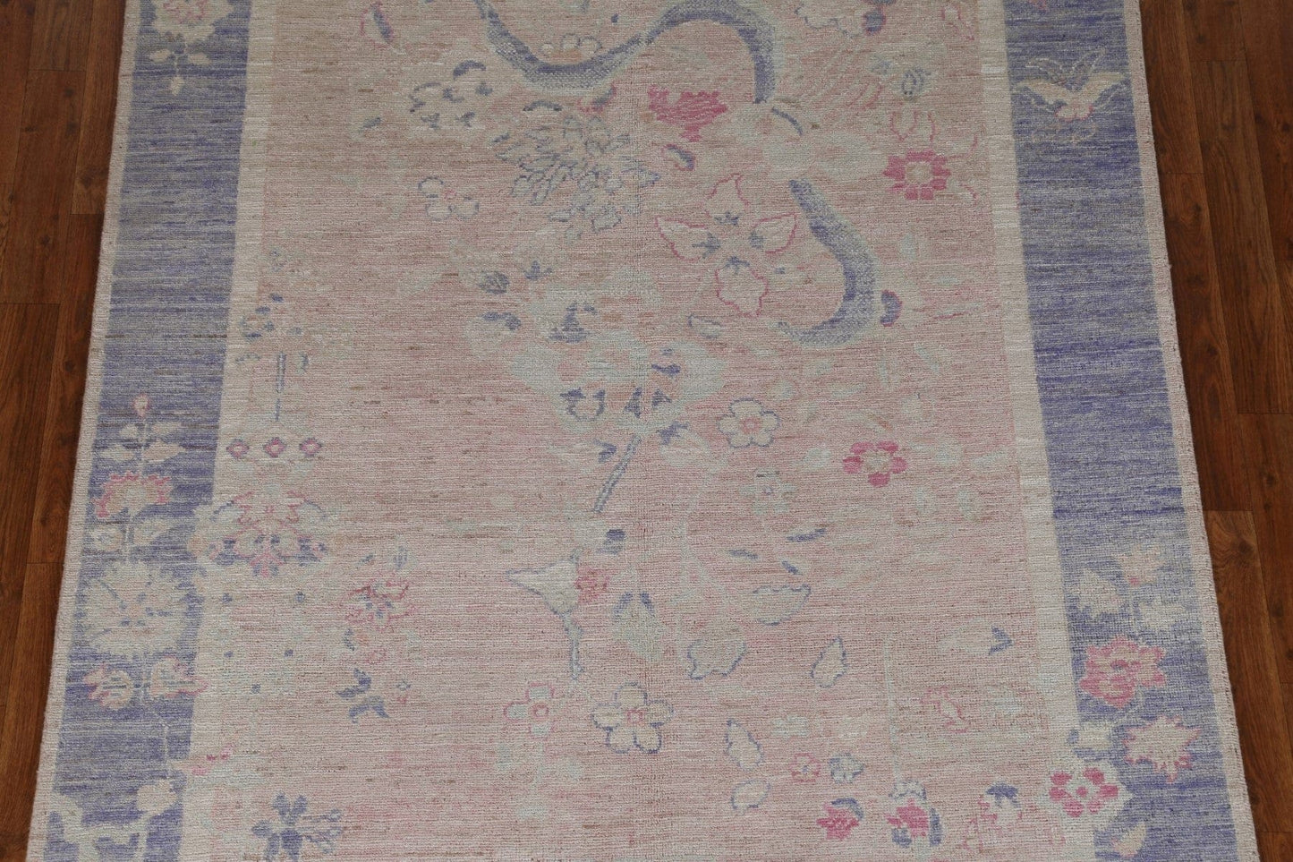 Vegetable Dye Art Deco Oriental Area Rug 5x7