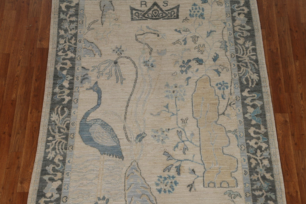 Vegetable Dye Art Deco Oriental Area Rug 5x7