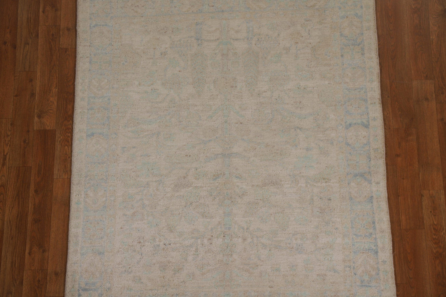 Vegetable Dye Art Deco Oriental Area Rug 4x5