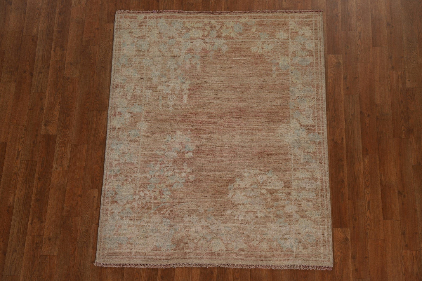 Vegetable Dye Art Deco Oriental Area Rug 4x5