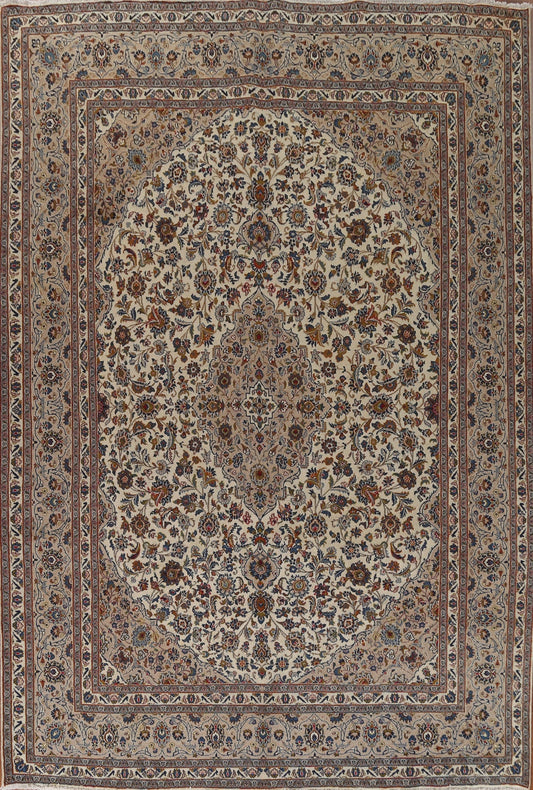 Traditional Wool Mashad Persian Area Rug 10x13