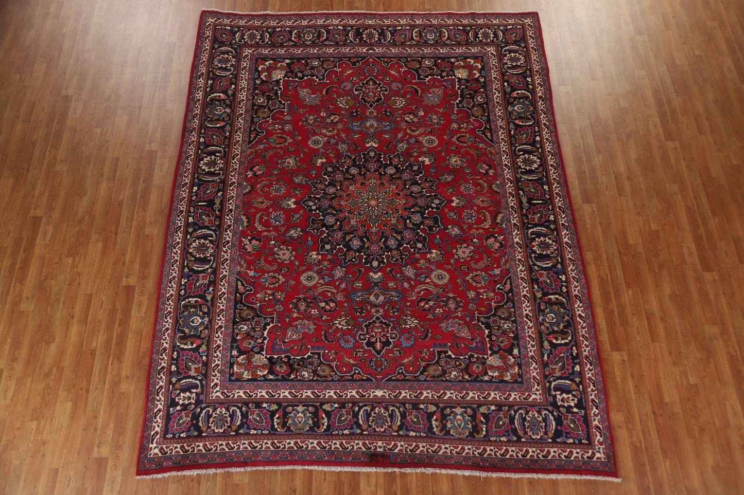 Handmade Wool Mashad Persian Area Rug 9x11