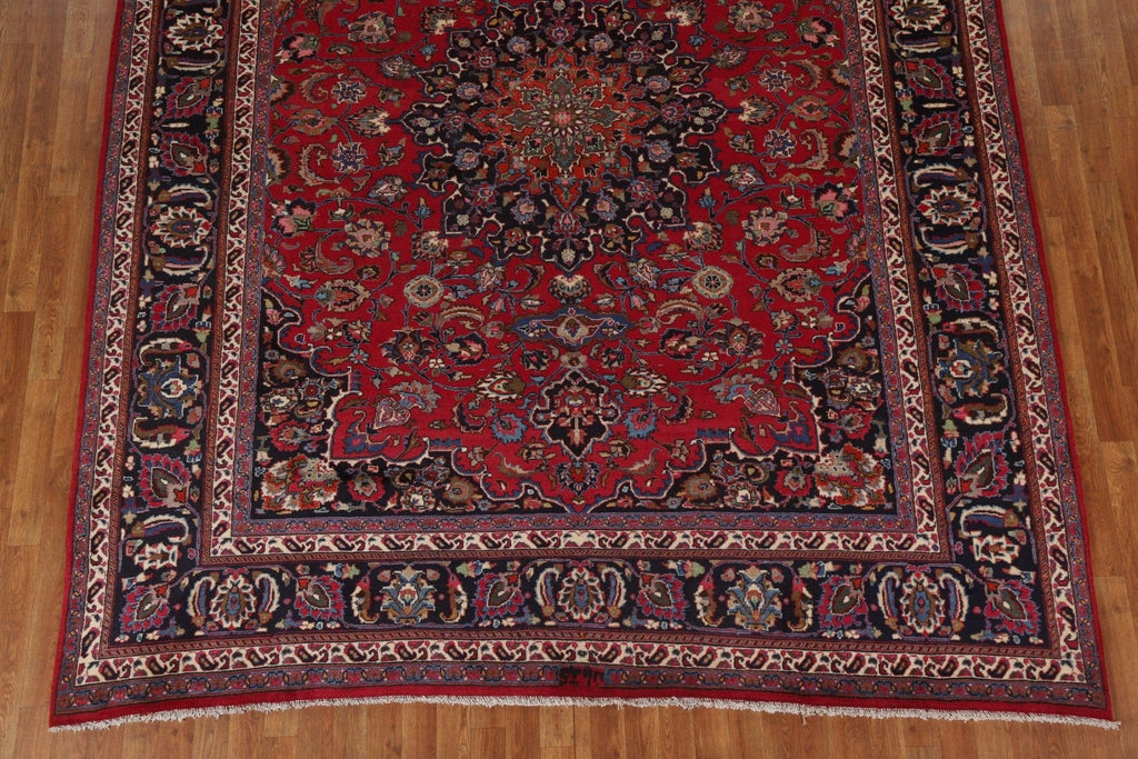 Handmade Wool Mashad Persian Area Rug 9x11