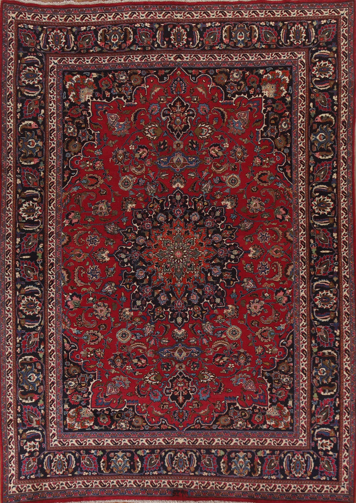 Handmade Wool Mashad Persian Area Rug 9x11