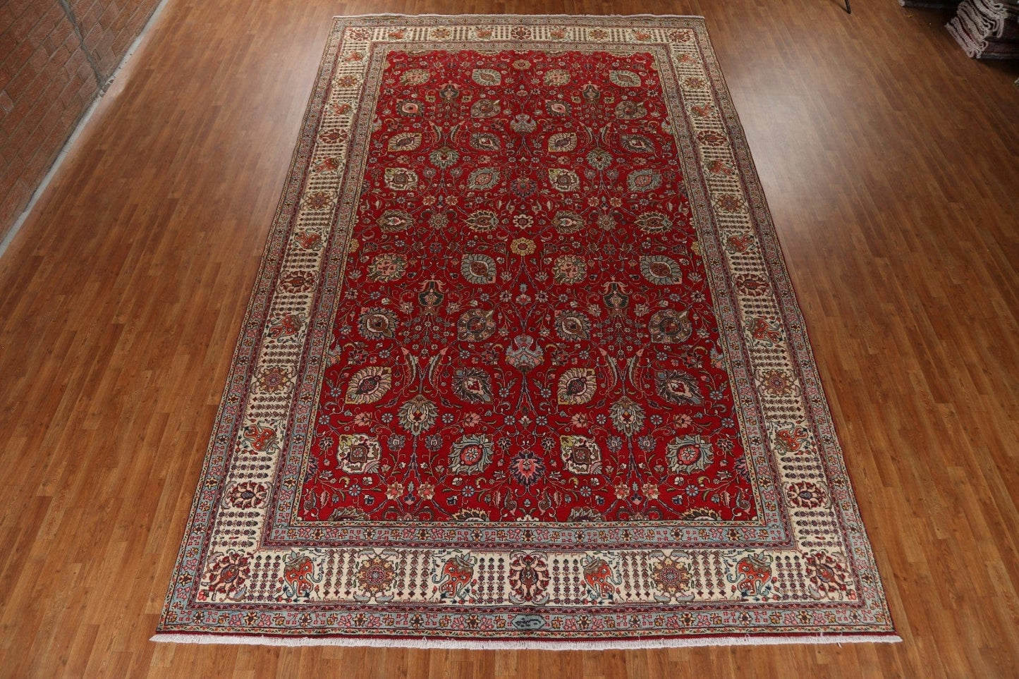 All-Over Floral Tabriz Large Persian Rug 10x16