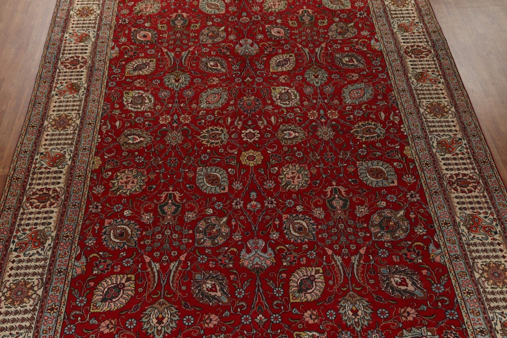 All-Over Floral Tabriz Large Persian Rug 10x16