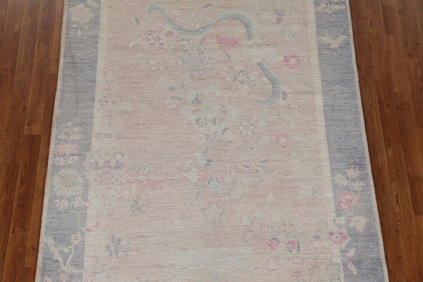 Vegetable Dye Art Deco Oriental Area Rug 5x7