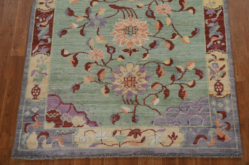 Vegetable Dye Art Deco Oriental Area Rug 4x5