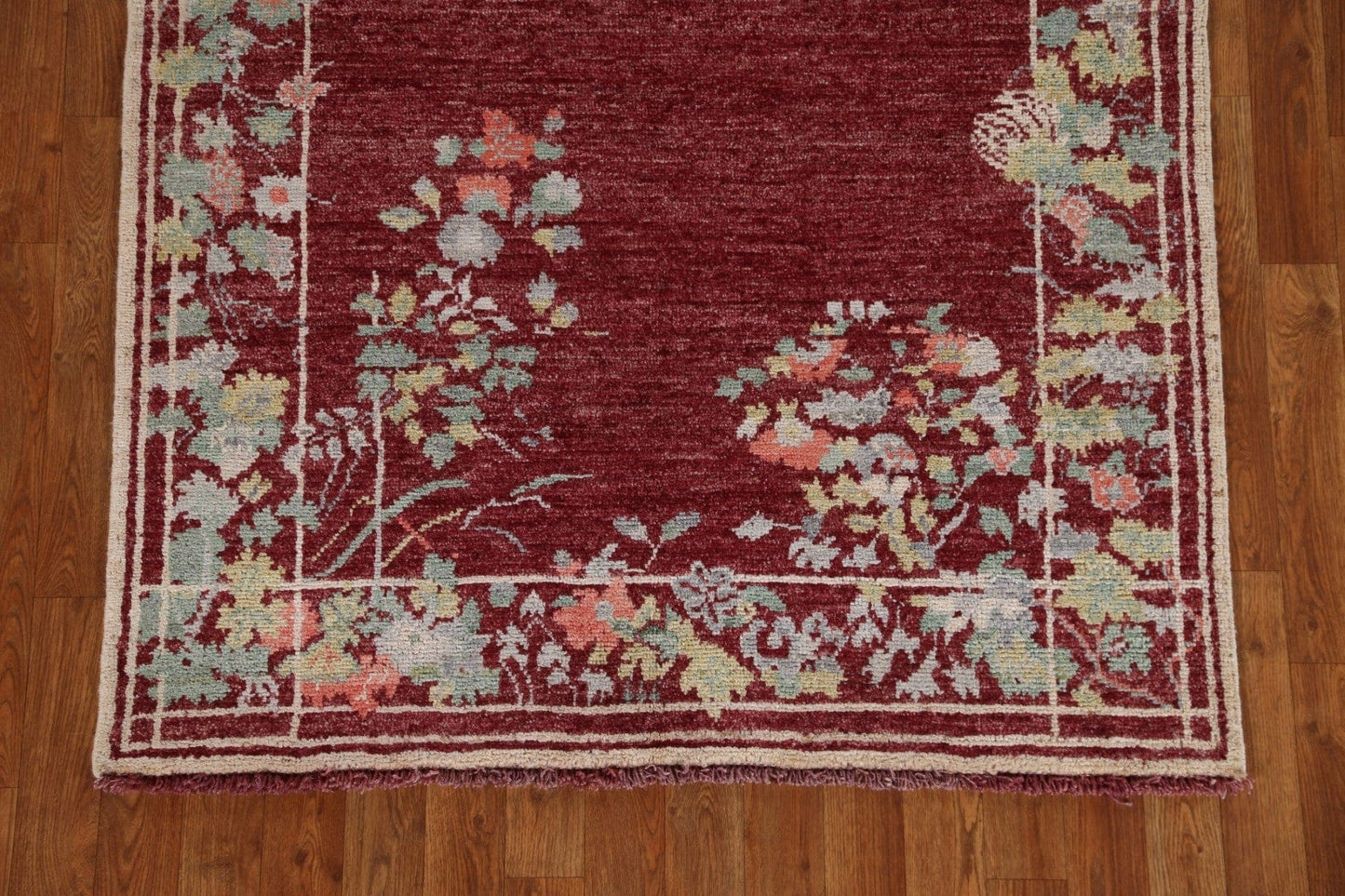 Vegetable Dye Art Deco Oriental Area Rug 4x5