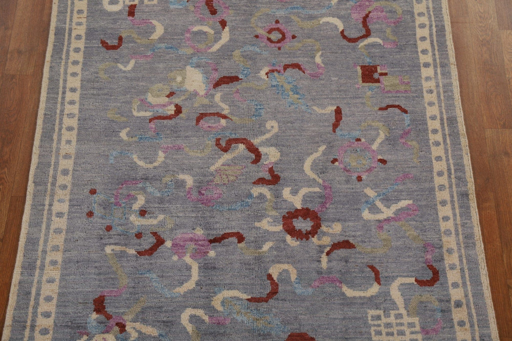 Vegetable Dye Art Deco Oriental Area Rug 4x5