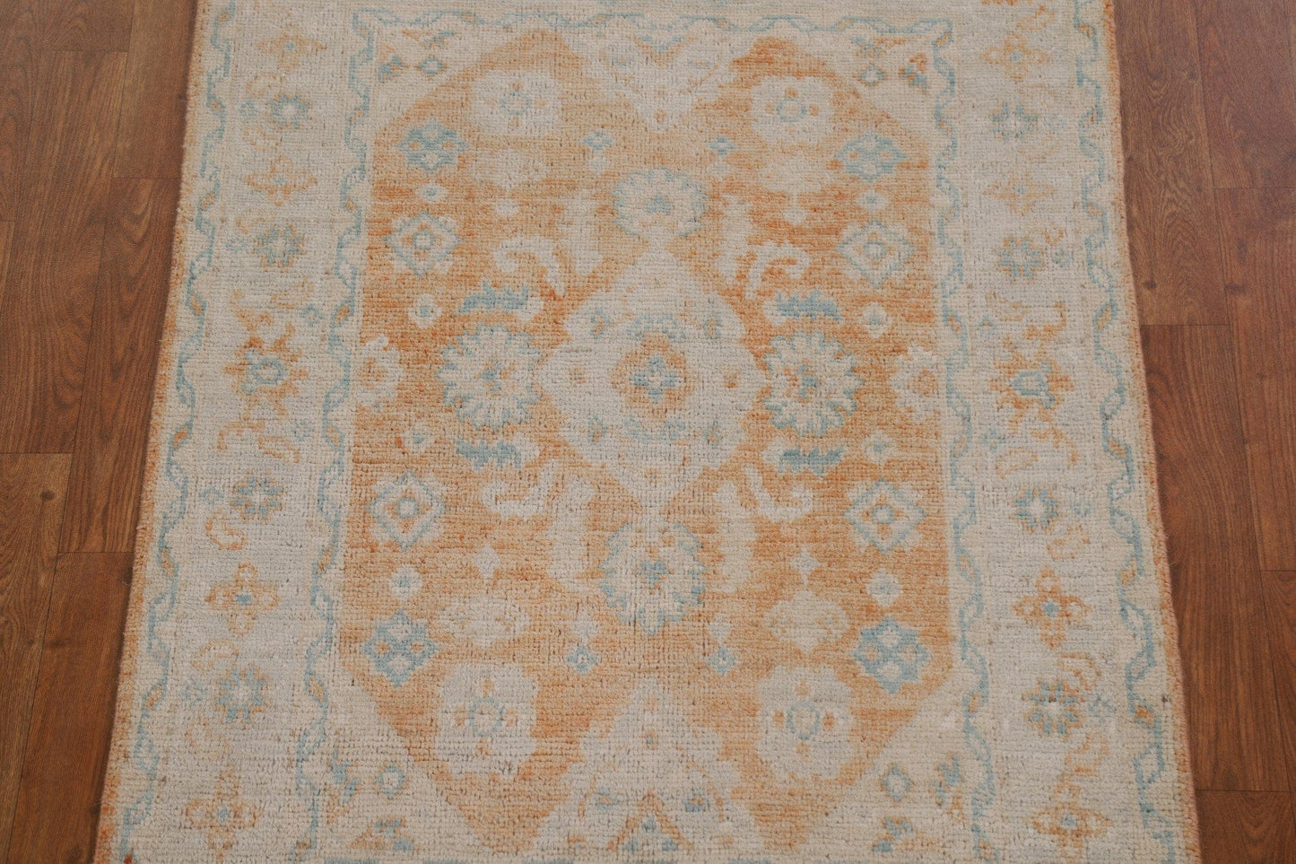 Vegetable Dye Art Deco Oriental Area Rug 4x5