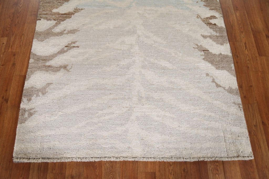 Vegetable Dye Abstract Oriental Area Rug 4x5