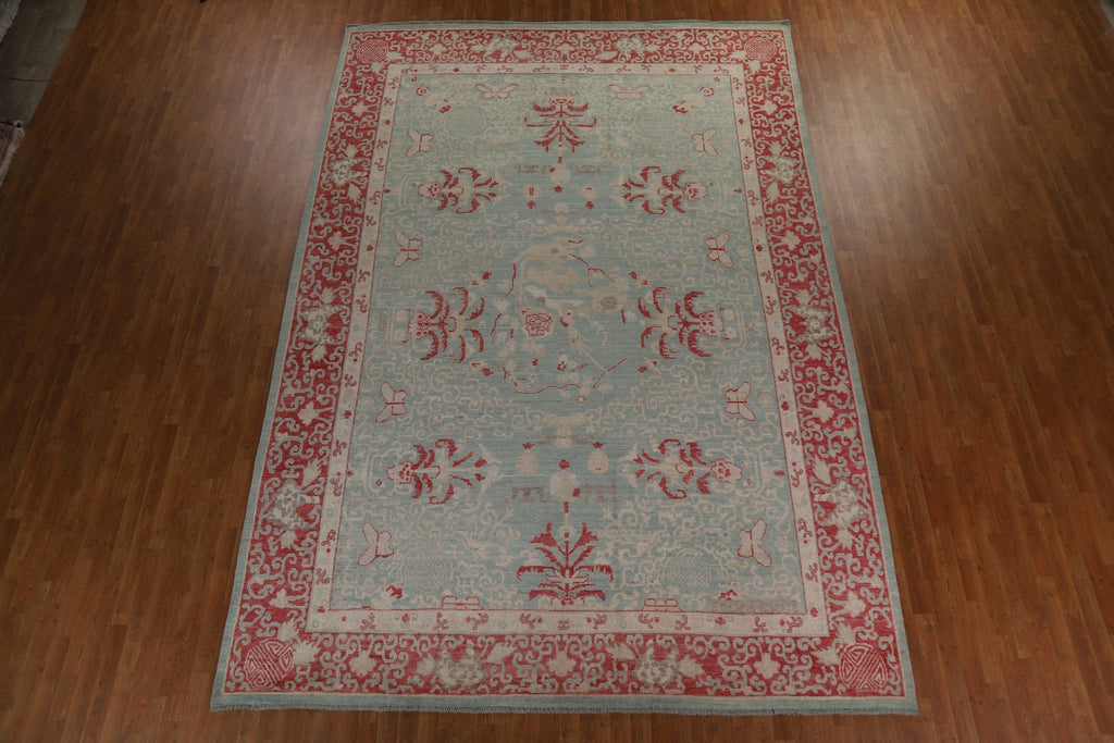 Vegetable Dye Art Deco Oriental Area Rug 10x14