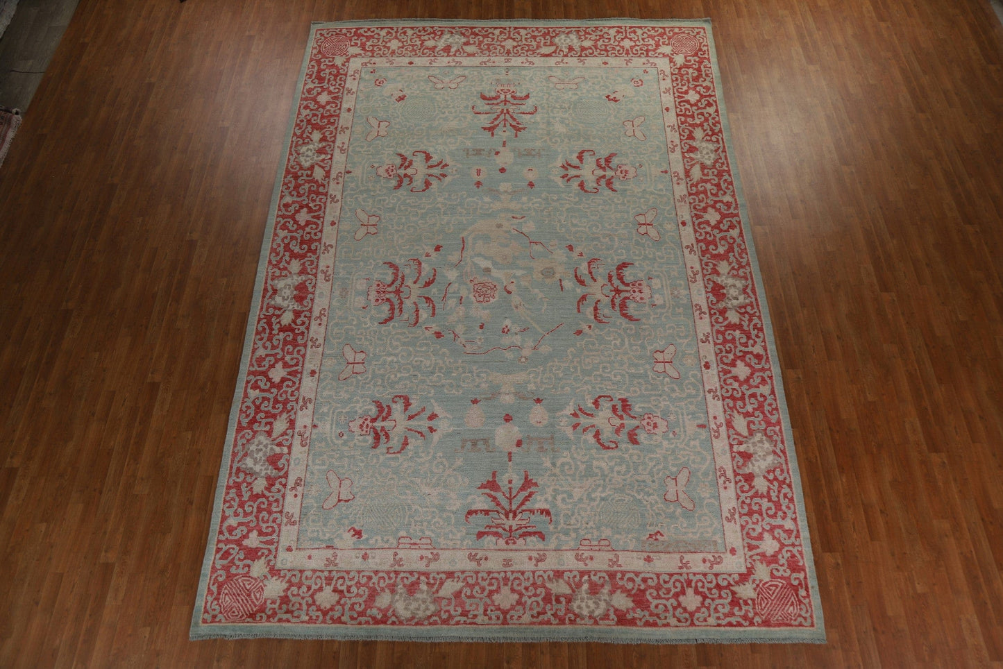 Vegetable Dye Art Deco Oriental Area Rug 10x14