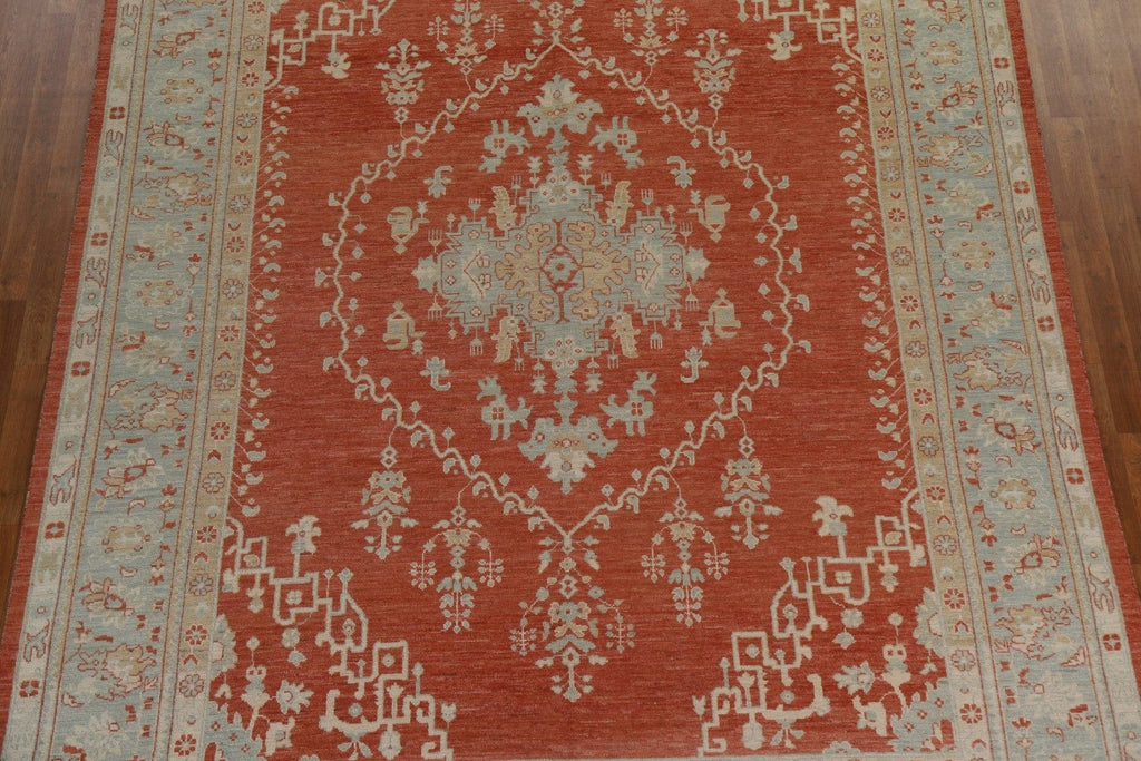 Vegetable Dye Oushak Oriental Area Rug 9x12