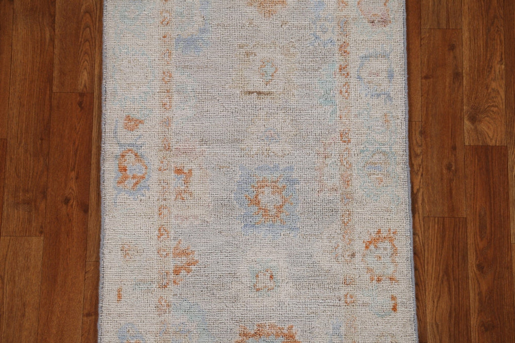 Vegetable Dye Oushak Oriental Wool Rug 2x4