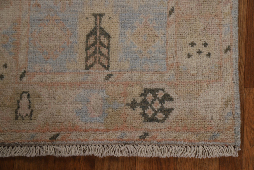 Vegetable Dye Oushak Turkish Wool Rug 2x4