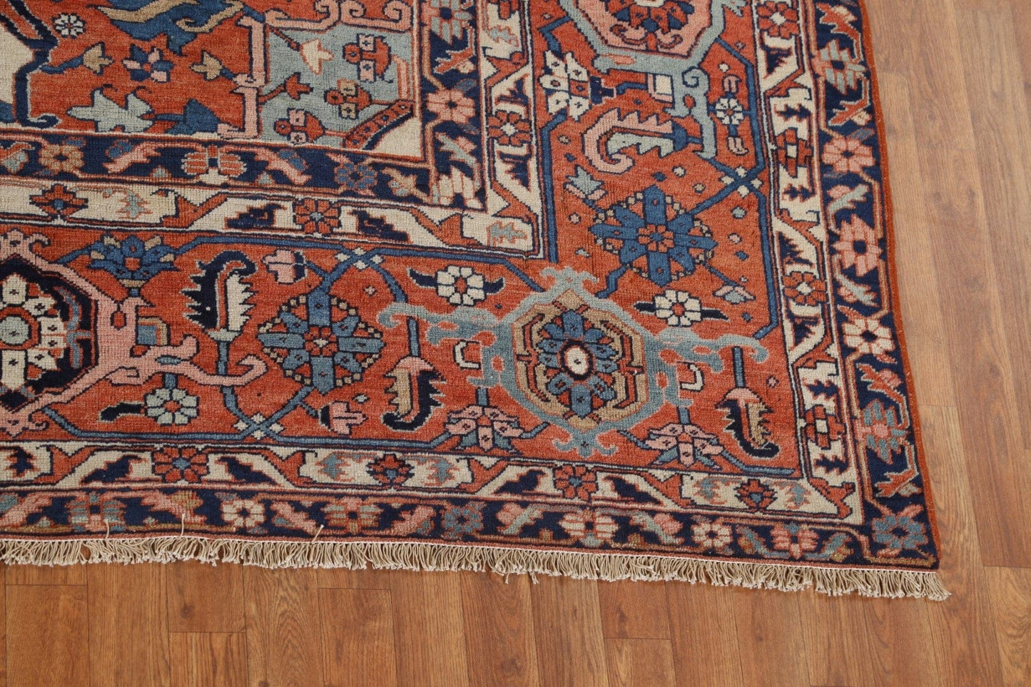 Pre-1900 Antique Vegetable Dye Heriz Bakhshayesh Persian Rug 13x17