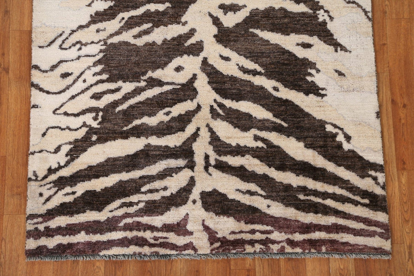 Vegetable Dye Abstract Oriental Area Rug 4x5