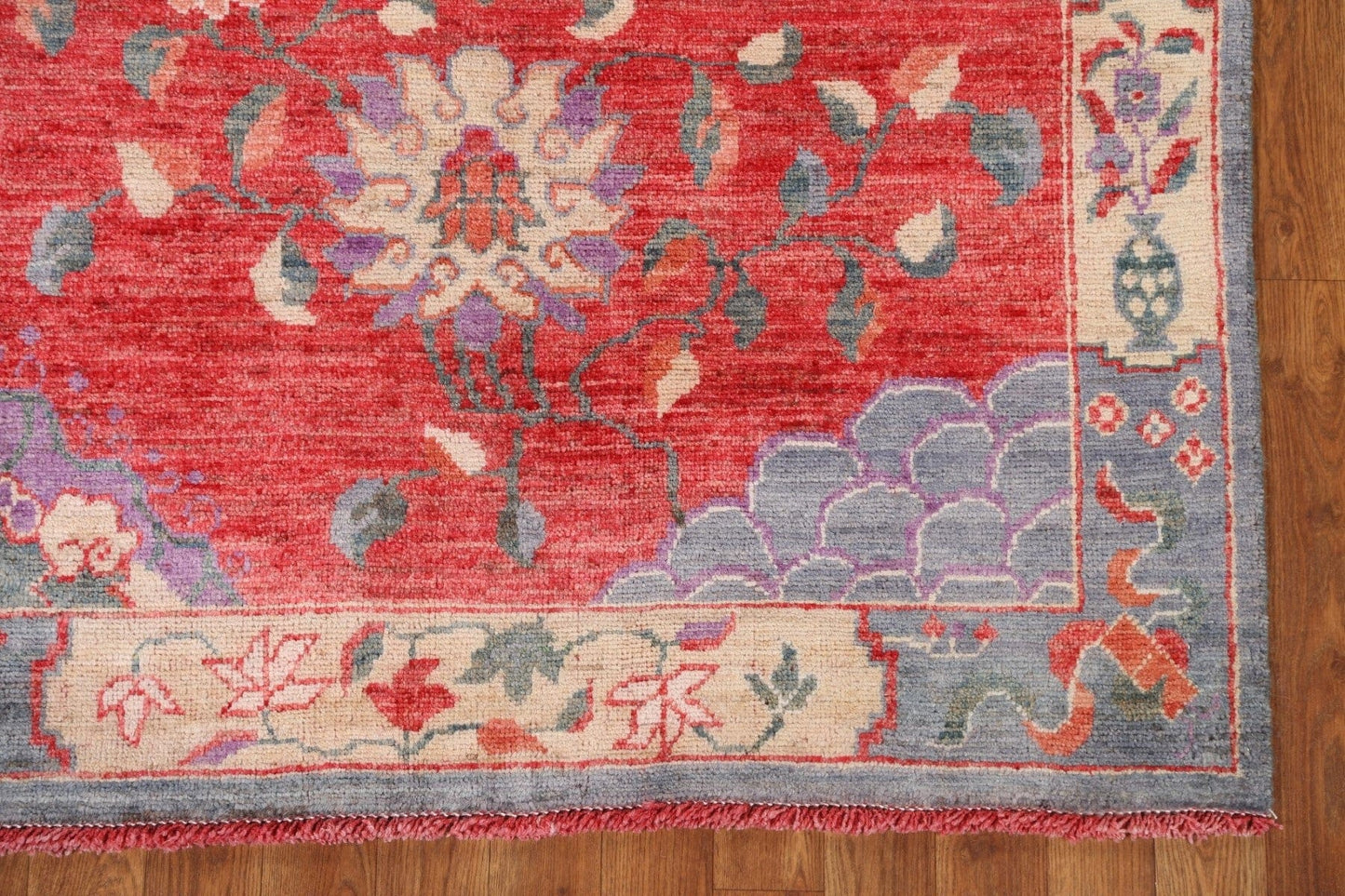 Vegetable Dye Art Deco Oriental Area Rug 4x5