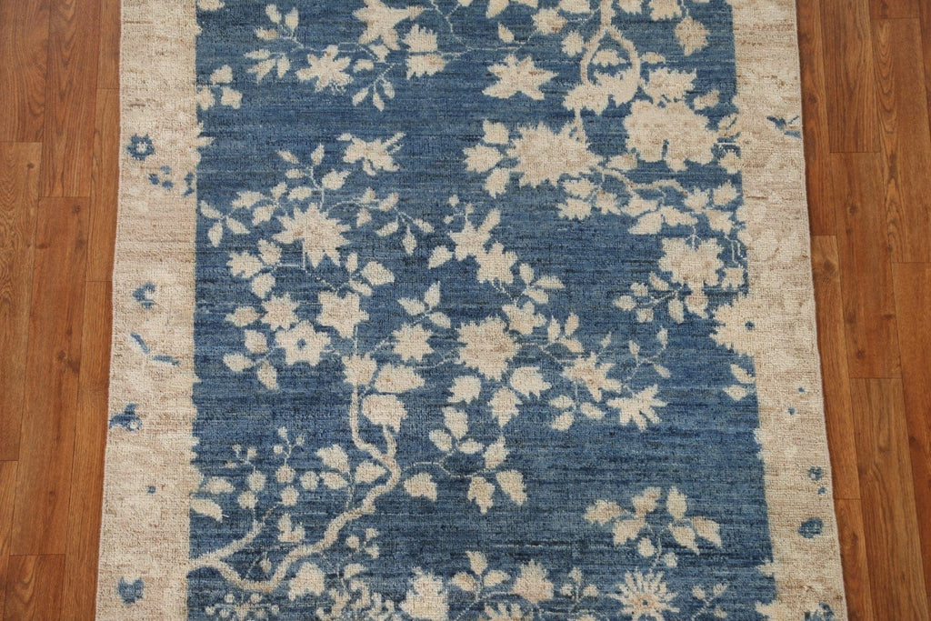 Vegetable Dye Floral Art Deco Oriental Area Rug 4x5