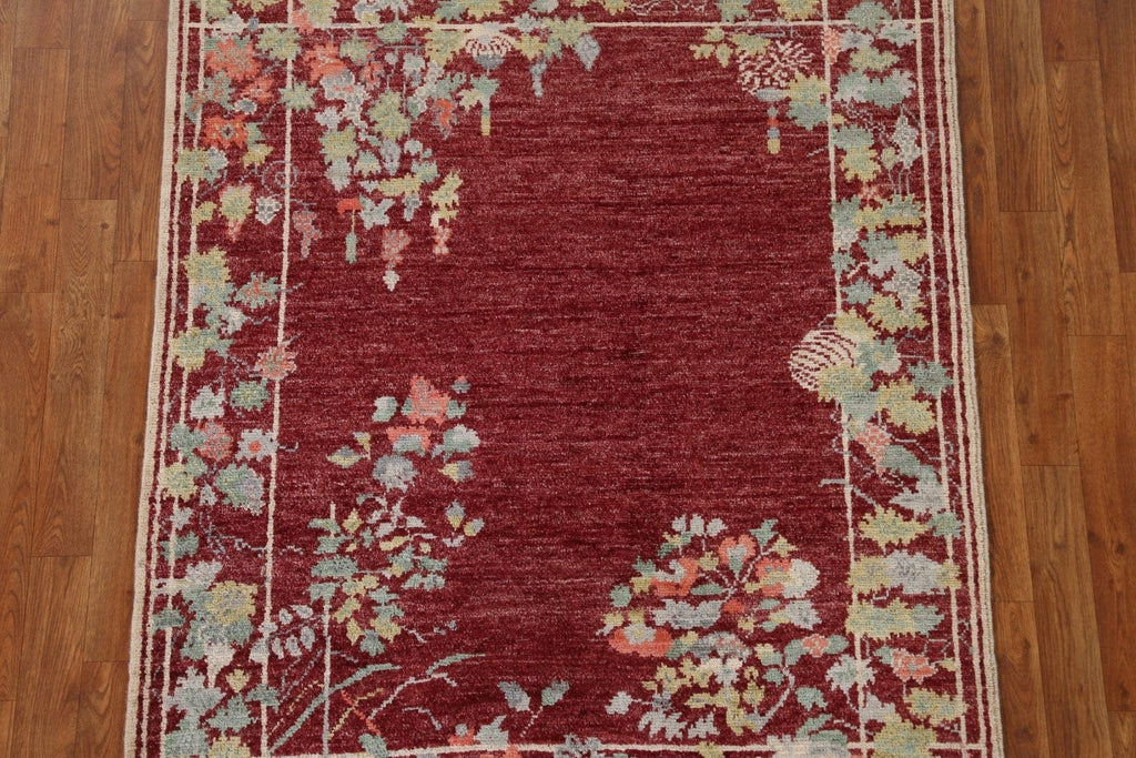 Vegetable Dye Art Deco Oriental Area Rug 4x5