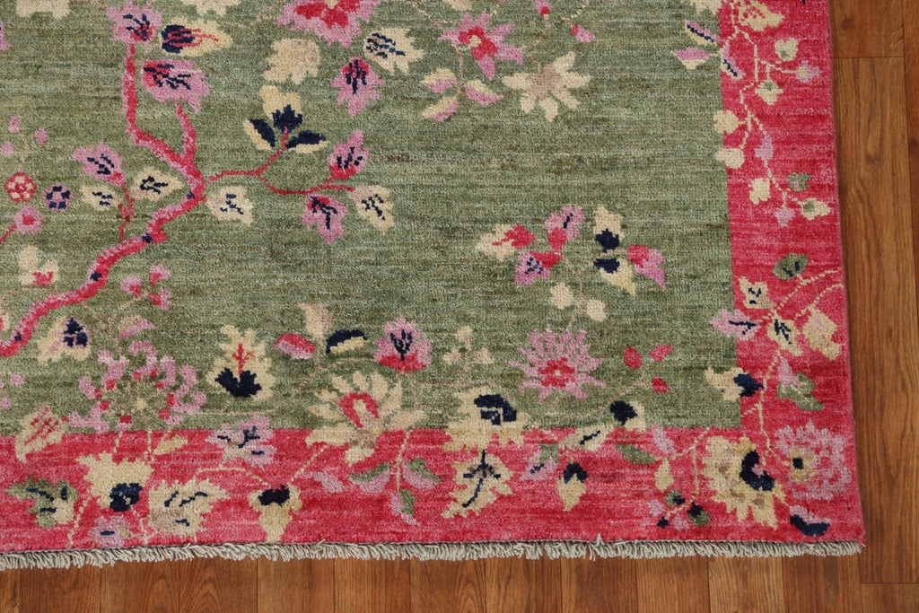 Vegetable Dye Art Deco Oriental Area Rug 4x5