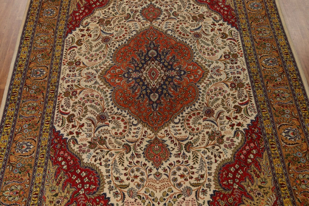 Vintage Wool Tabriz Persian Area Rug 10x13