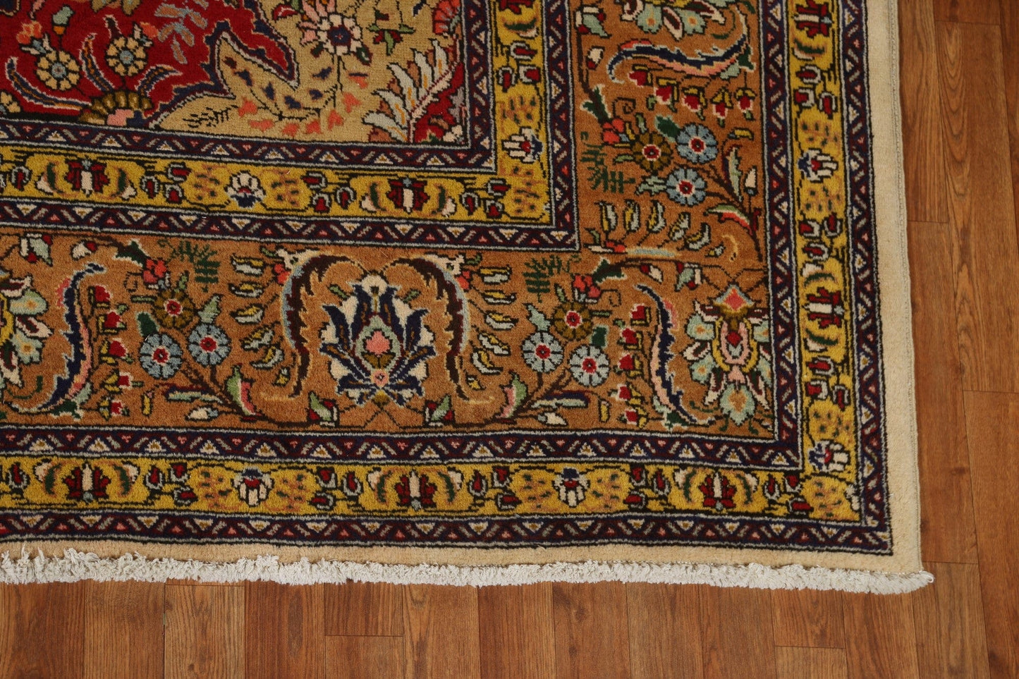 Vintage Wool Tabriz Persian Area Rug 10x13