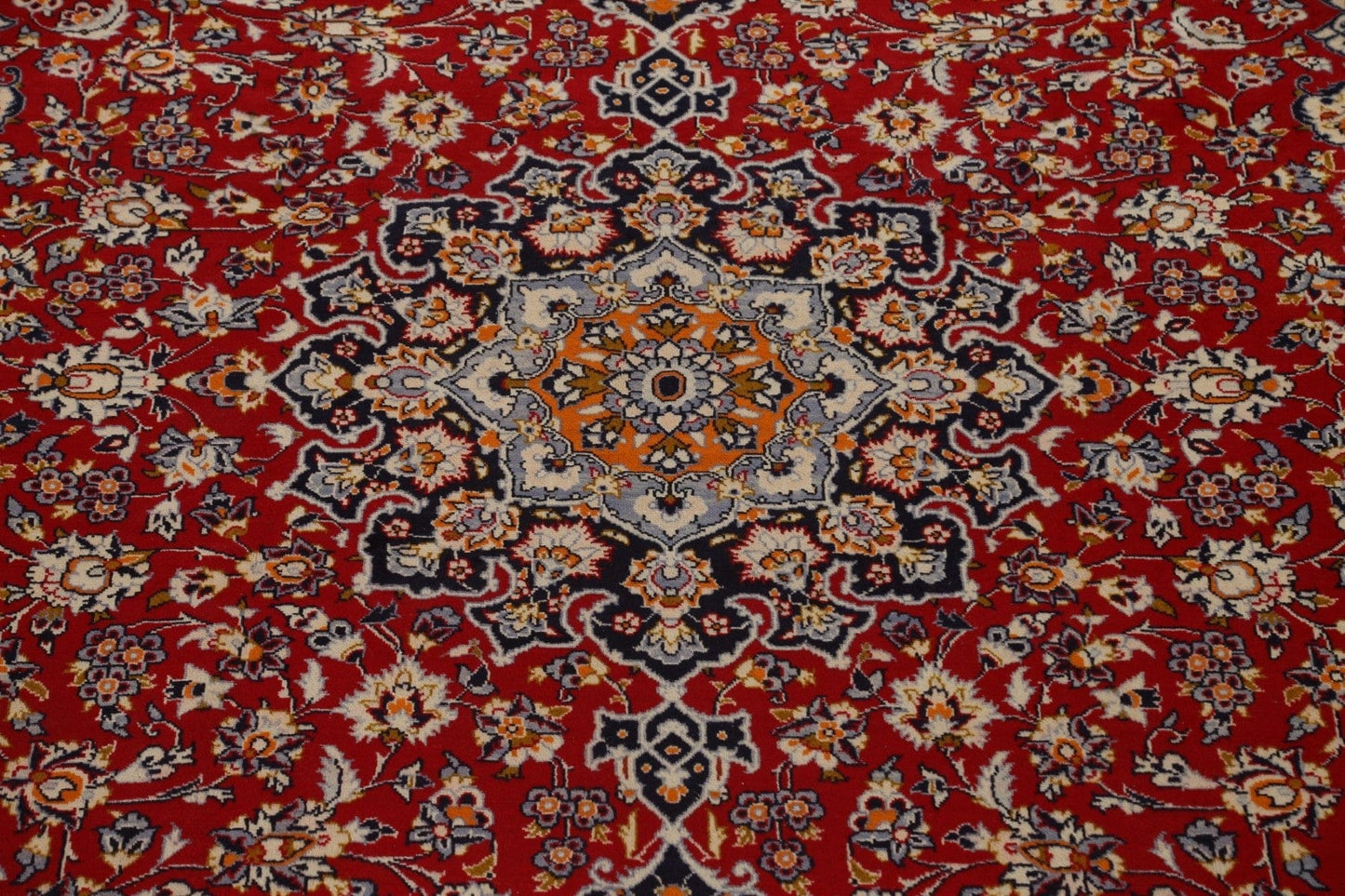Vintage Red Najafabad Persian Area Rug 10x13