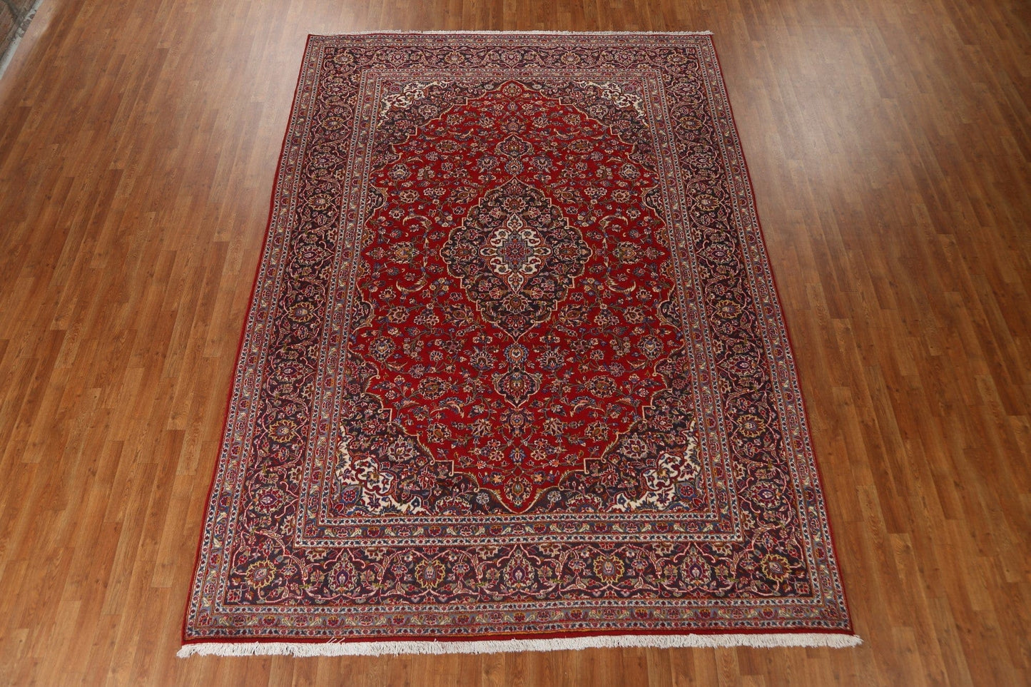 Traditional Red Kashan Persian Area Rug 8x11