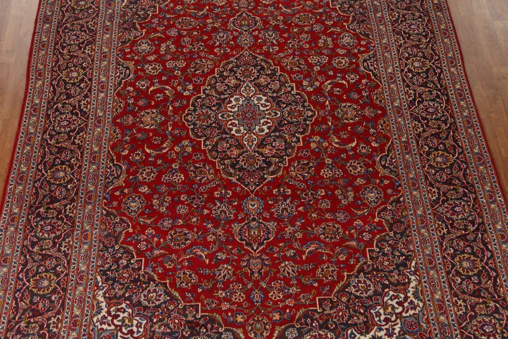 Traditional Red Kashan Persian Area Rug 8x11