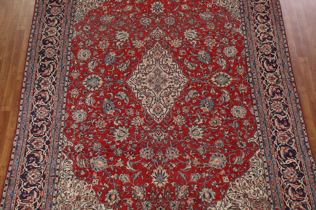 Red Floral Sarouk Persian Area Rug 9x12