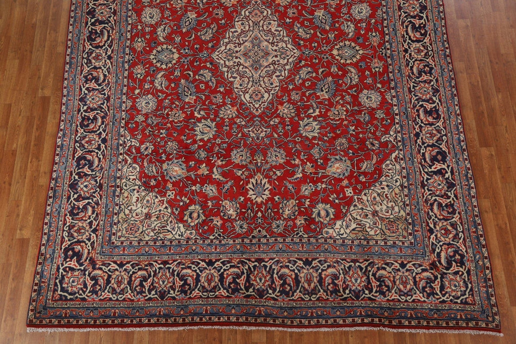 Red Floral Sarouk Persian Area Rug 9x12