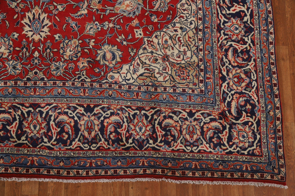 Red Floral Sarouk Persian Area Rug 9x12