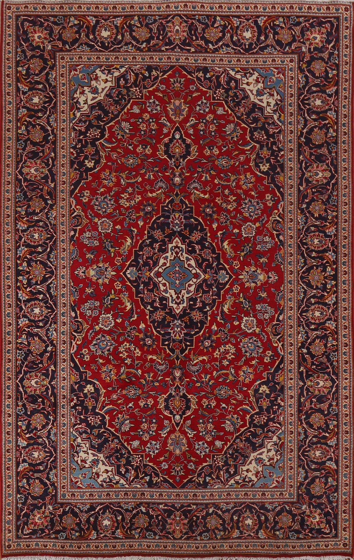 Traditional Kashan Persian Area Rug 7x10