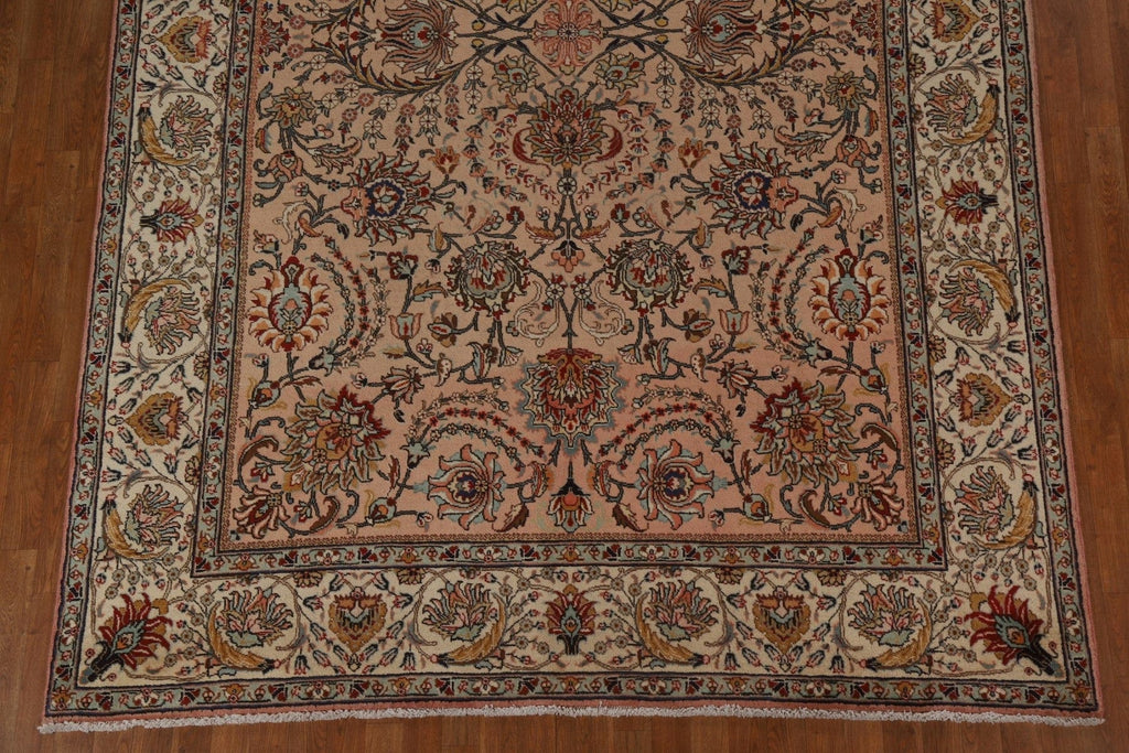 All-Over Floral Tabriz Persian Area Rug 8x11