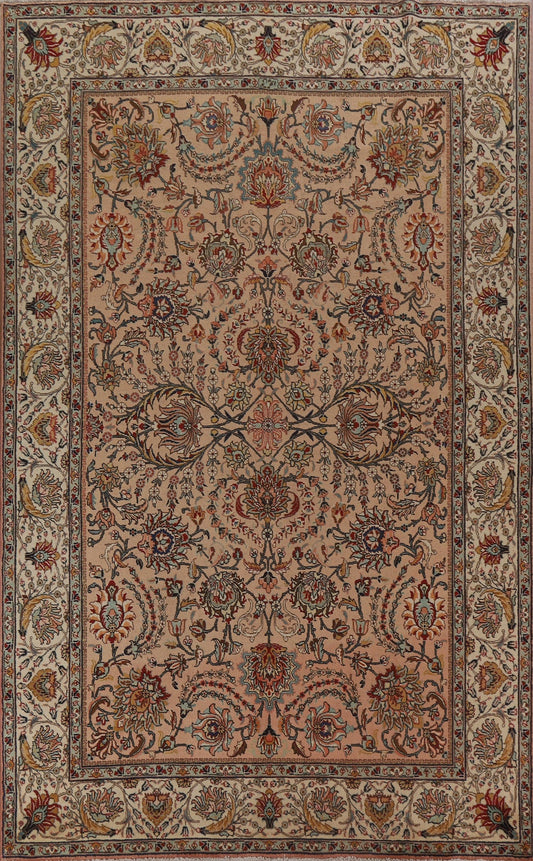 All-Over Floral Tabriz Persian Area Rug 8x11