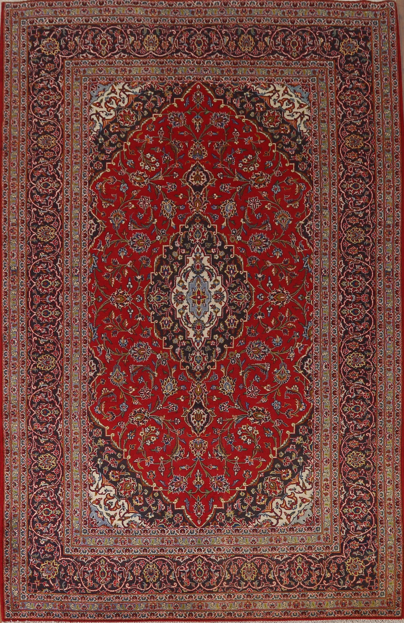 Kashan Persian Area Rug 7x10