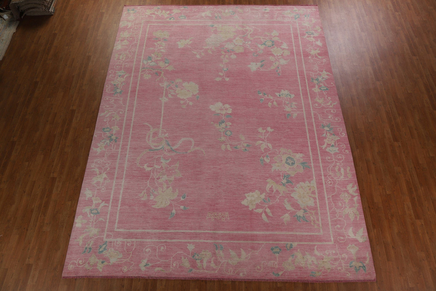 Vegetable Dye Art Deco Oriental Area Rug 11x14